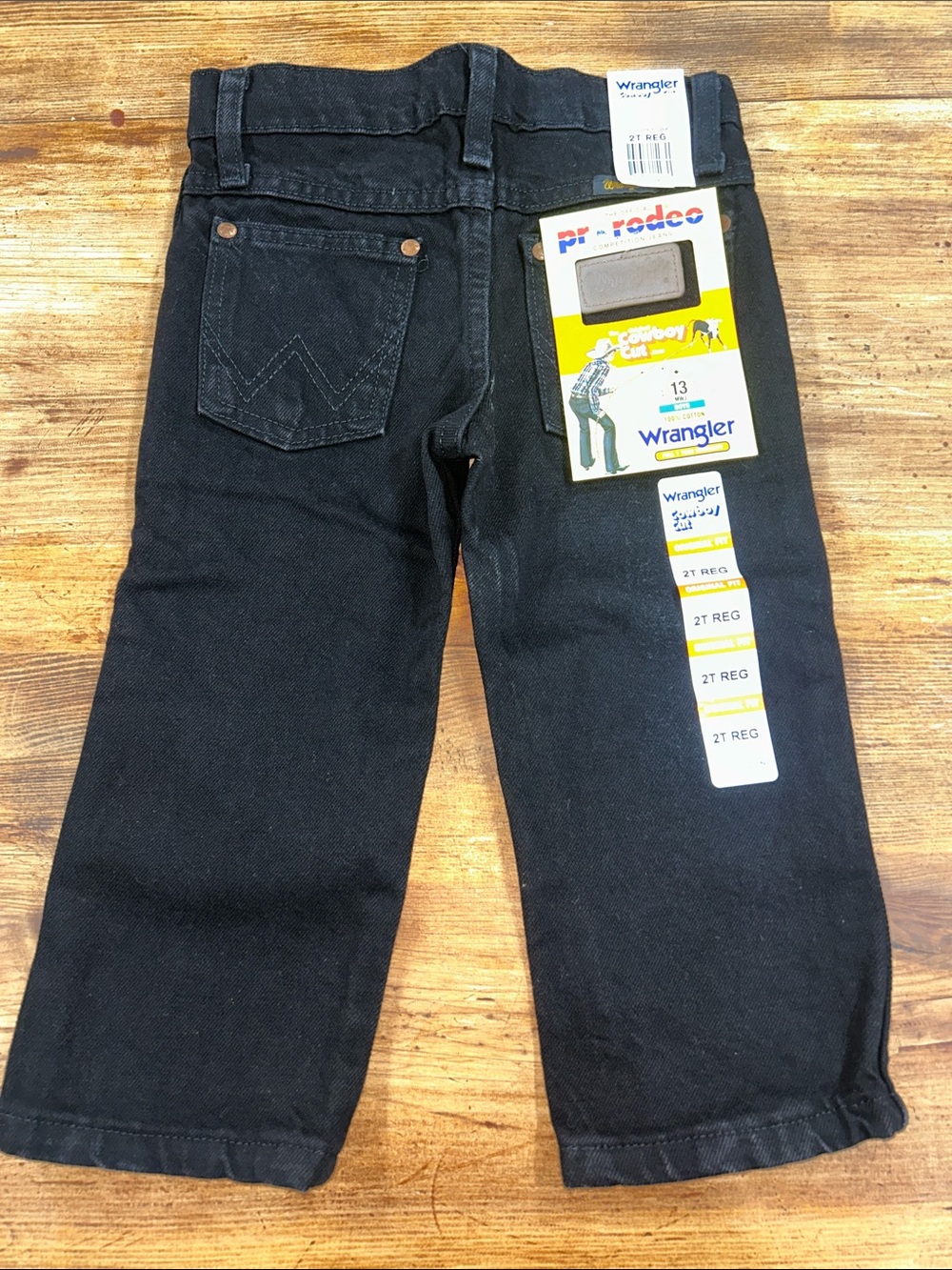 Wrangler 2T Boys' Straight Jeans in Black